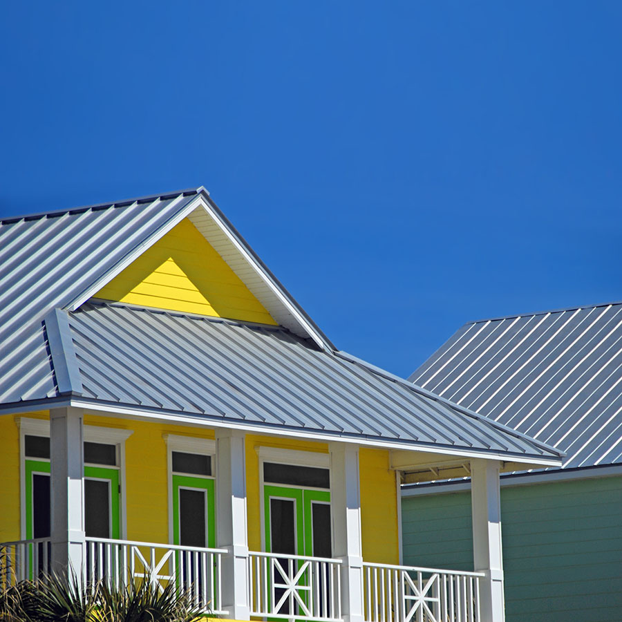 coastal yellow florida home