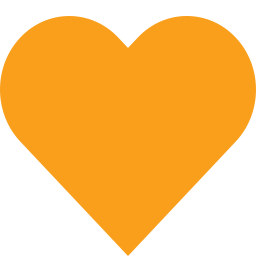 Orange heart icon